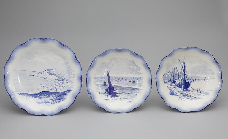 MATSERVIS, 57 delar, "Terre de fer Vermont feres", Paris, omkring 1900.