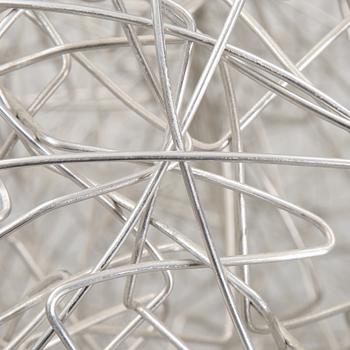 A 'Fil de Fer Ovale' ceiling light by Enzo Cattelini.