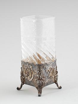VAS, silver och glas, tidigt 1900-tal.