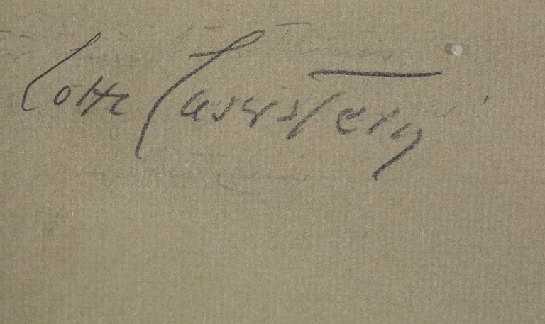 LOTTE LASERSTEIN, pastell, signerad.