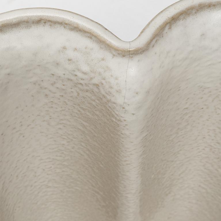 Karin Björquist, a stoneware 'Wave' plant pot, Gustavsberg, 1980's.