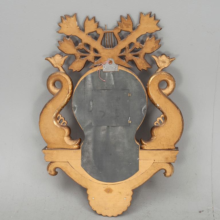 VÄGGPENDYL, empirestil, märkt A Larsson, Lund.