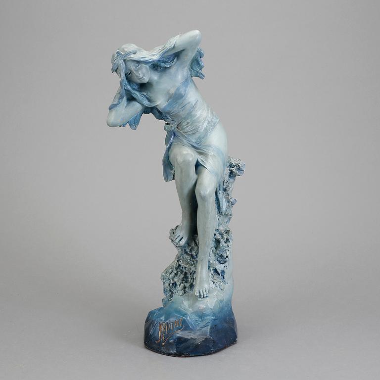 SKULPTUR, gips. Art noveau, 1900-talets början. Signerad.