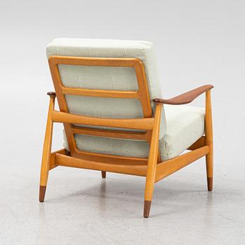 Arne Vodder, a model 'FD 161' armchair, France & Son, Denmark, 1950's.