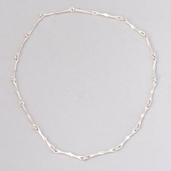 NECKLACES, 4 pcs, silver. Lapponia 1978-91.