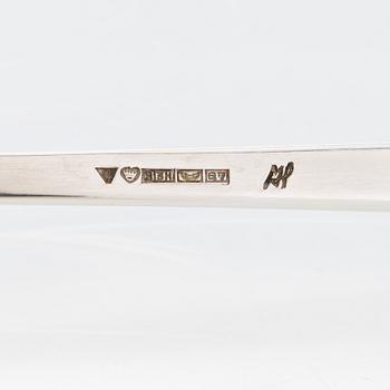 Mauno Honkanen, A silver sauce bowl with ladle for Tillander, Helsinki 1957.