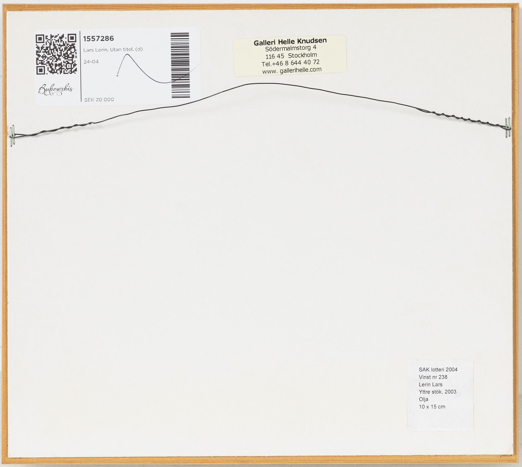 Lars Lerin, "Yttre stök".