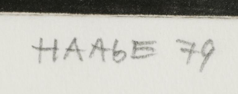 SIXTEN HAAGE, etsning, signerad och daterad 79, numrerad 81/110.