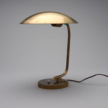 SKRIVBORDSLAMPA, mässing, Itsu, Finland 1900-talets mitt.