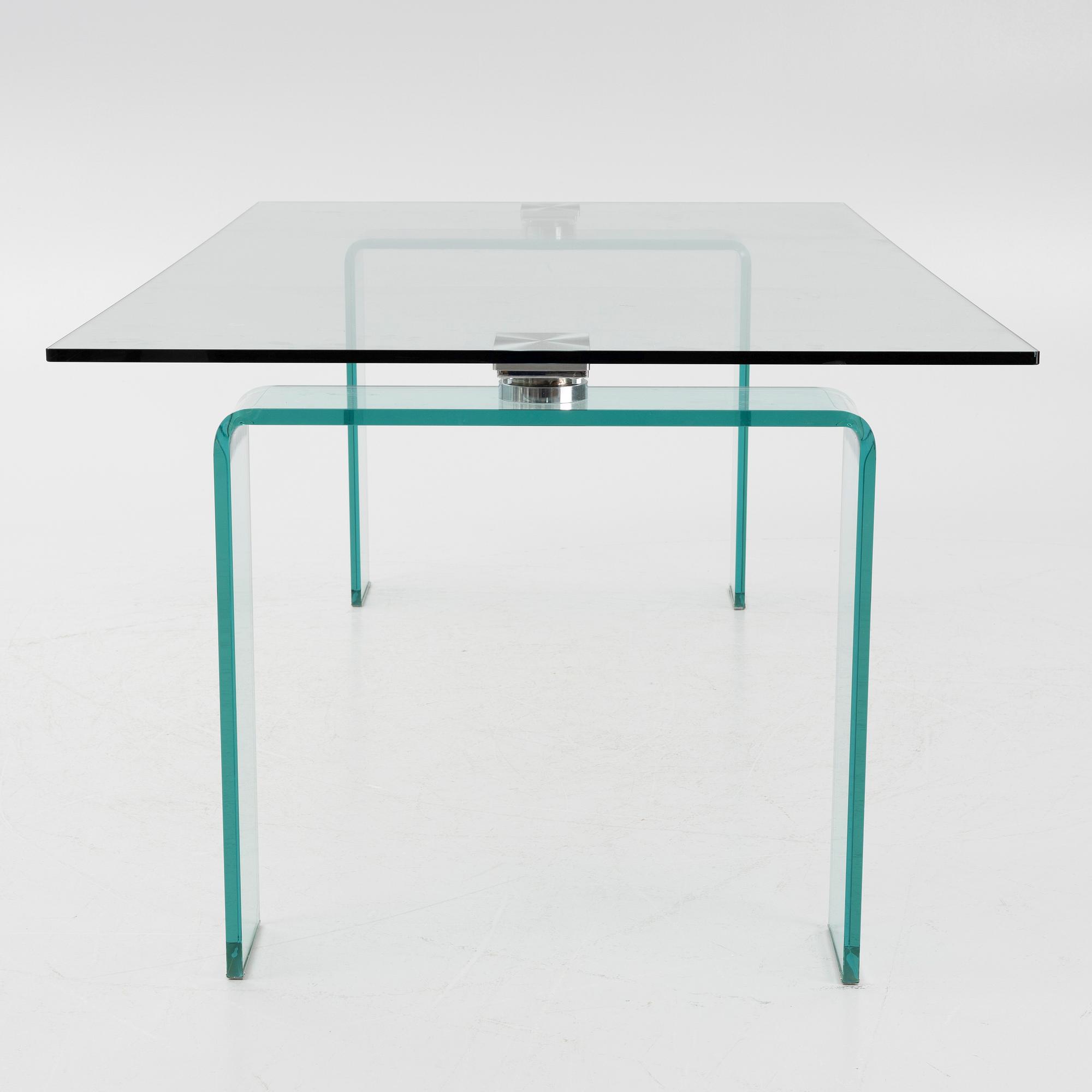 Studio Kronos, an 'Azimut' glass dining table, Cattelan Italia.