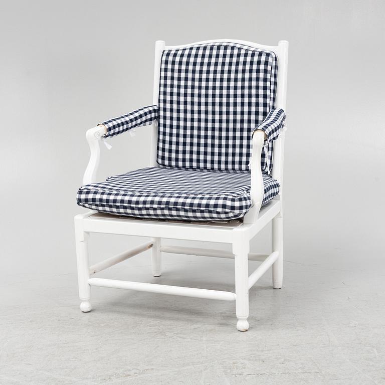 A Gustavian style armchair, 'Medivi Brunn' from IKEAs' 18th century series, 1990's.