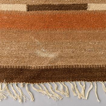 A 1930s Finnish flat weave carpet. Circa 335x220 cm.