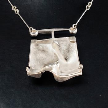 HÄNGSMYCKE, sterling silver, "O2X" Björn Weckström, Lapponia 1973. Alkuperäispussi.