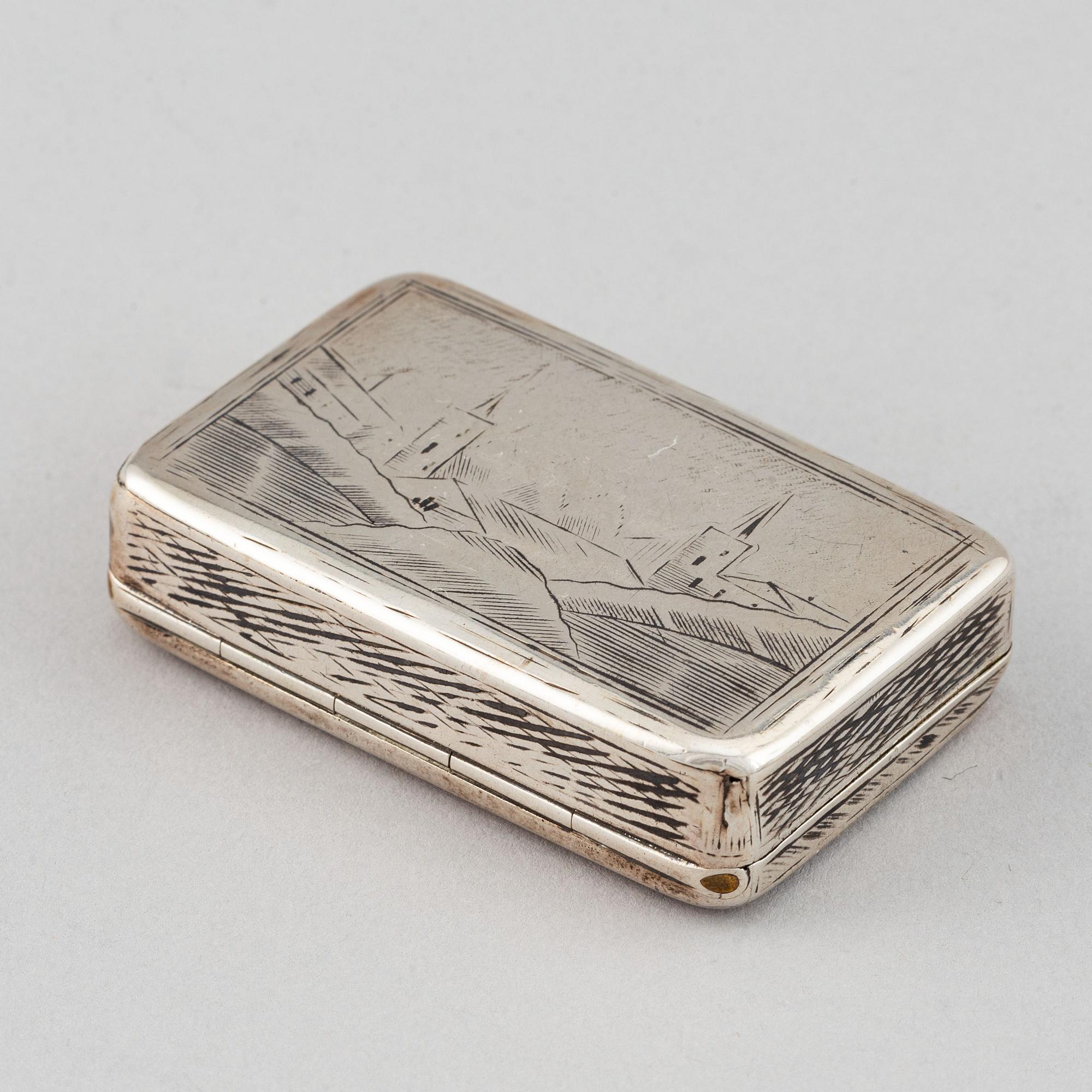 Dosa, silver, kontrollör Andrej  Antonowitsch Kowalskij, Moskva, Ryssland 1827-56.