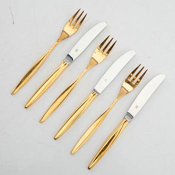 Cutlery 24 pcs WMF (Württembergische Metallwarenfabrik) gilded silver.