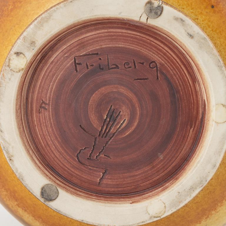 Berndt Friberg, a stoneware vase, Gustavsbergs studio, 1964.