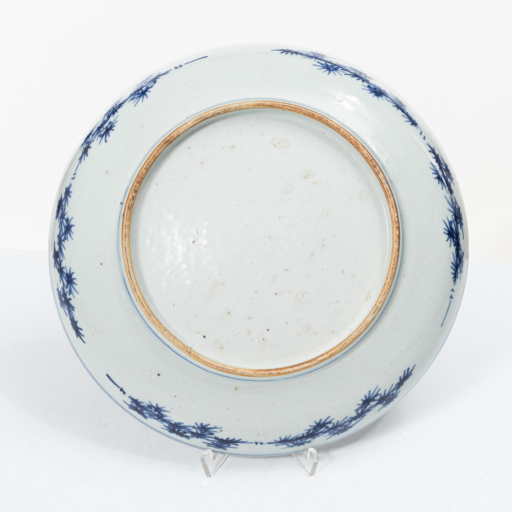 Fat, 4 st, porslin, Kina, Qingdynastin, 1700-tal.