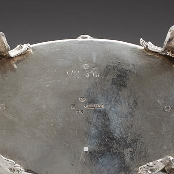 A Swedish 18th century silver cruet-set, Anders Brandt, Norköping 1786.