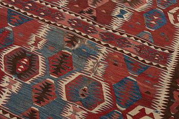 An Antique Mut kilim, central Anatolia, c. 250 x 130 cm.