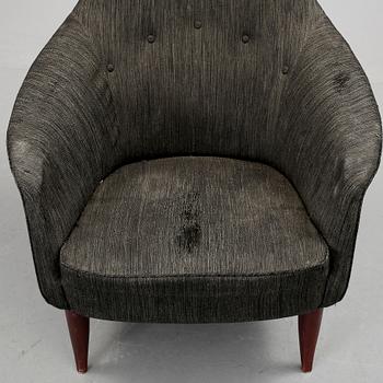 FÅTÖLJ, "Stora Adam", Kerstin Hörlin-Holmqvist, för Triva-serien, NK Nordiska Kompaniet, 1950-/60-tal.