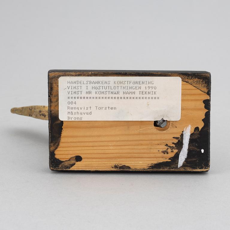 Torsten Renqvist, sculpture, bronze.