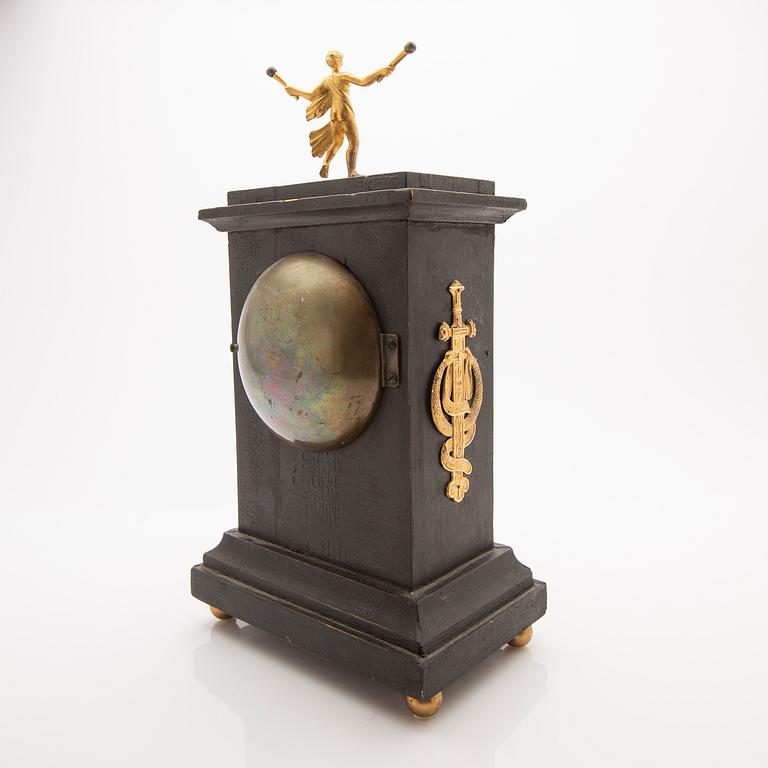 Table pendulum clock, by Johan Erik Callerström, clockmaker from 1817 in Stockholm, Empire, 19th century.