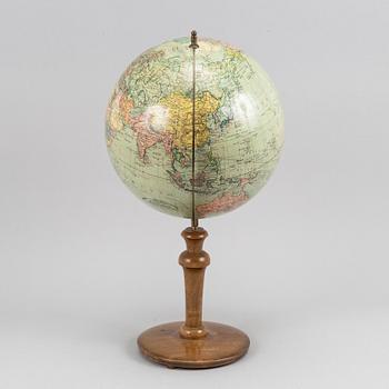 A mid 20th century world globe.