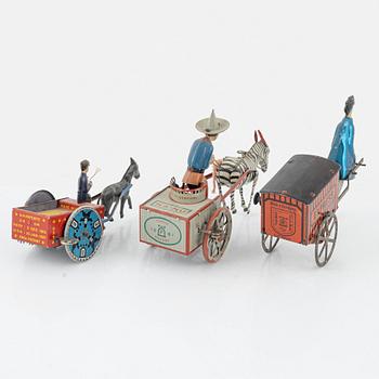 Lehmann, 3 toys, "Express", "Na-Nu" & "Na-Ob", Germany, early 20th century/first half.