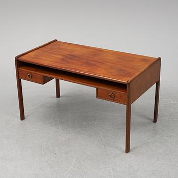 A mahogany desk, mid 20th Century.