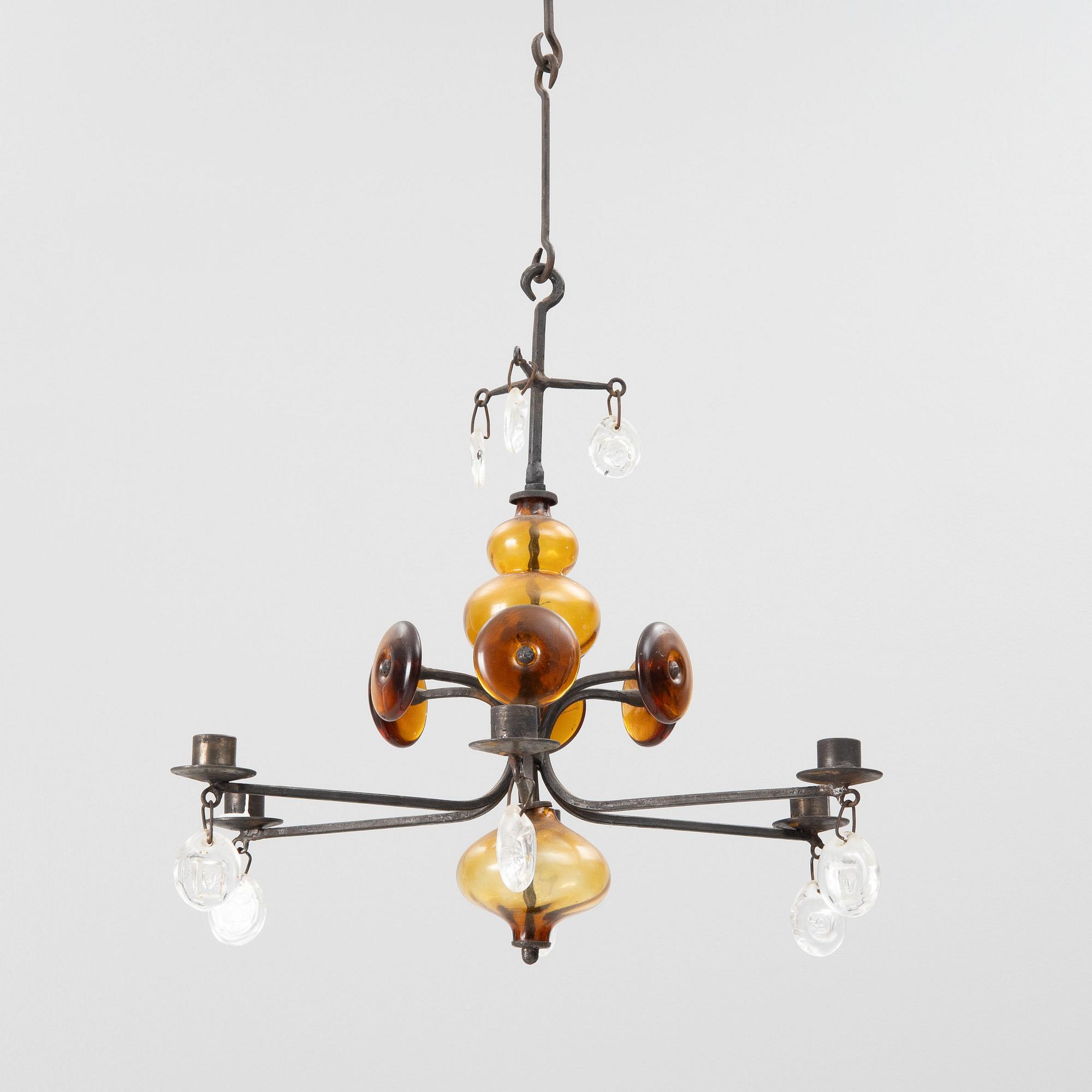 Erik Höglund, chandelier, Boda Smide.