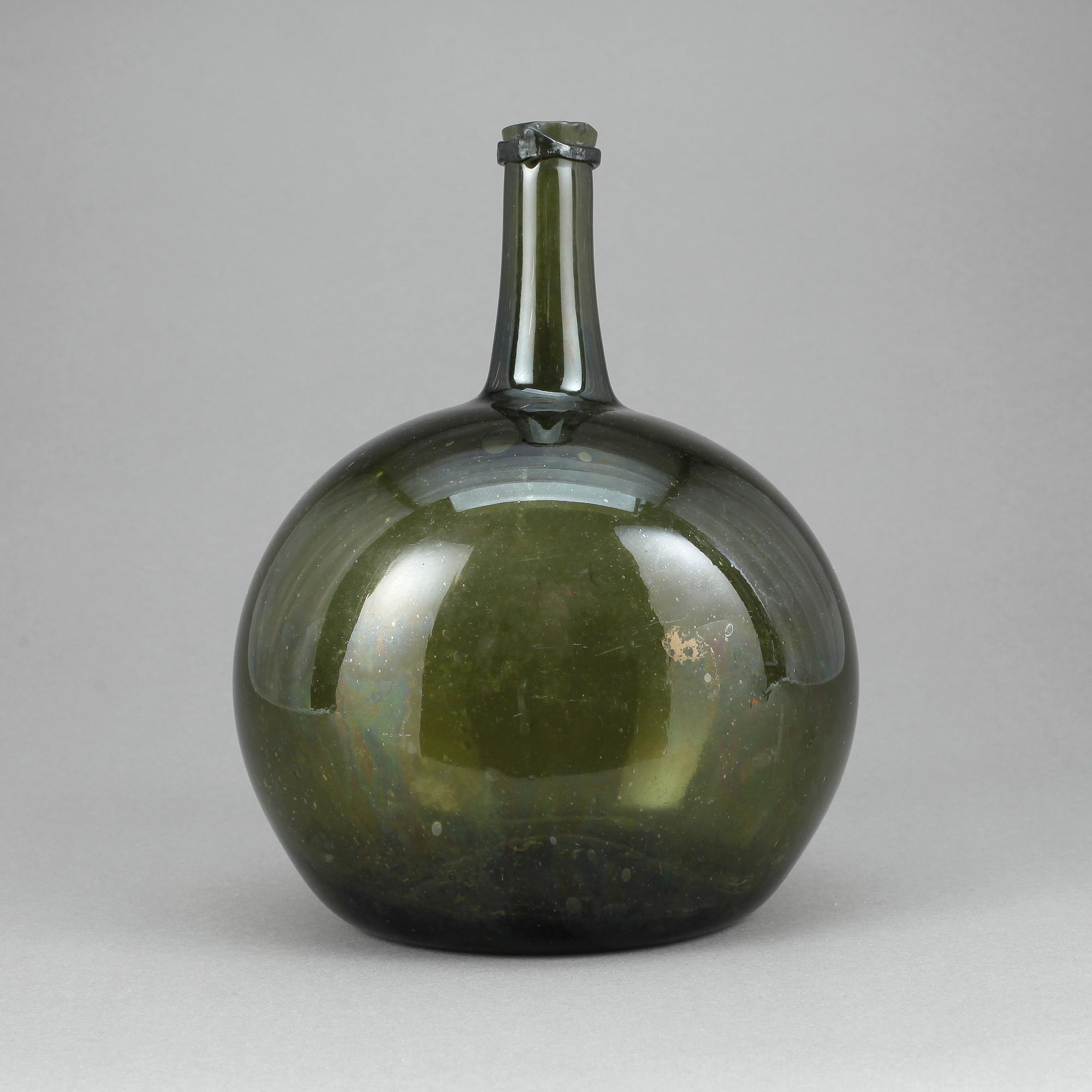 FLASKA, glas, 17/1800-tal.