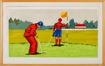 LARS NORRMAN, svit om 5 st, färglitografier, sign, numr bla 179/360.