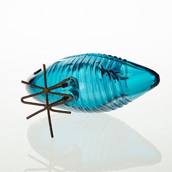 An Alessandro Pianon 'Pulcino' glass bird, Vistosi, Italy 1960's.