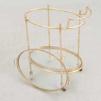 SERVERINGSVAGN, mässing, 1900-talets andra hälft.