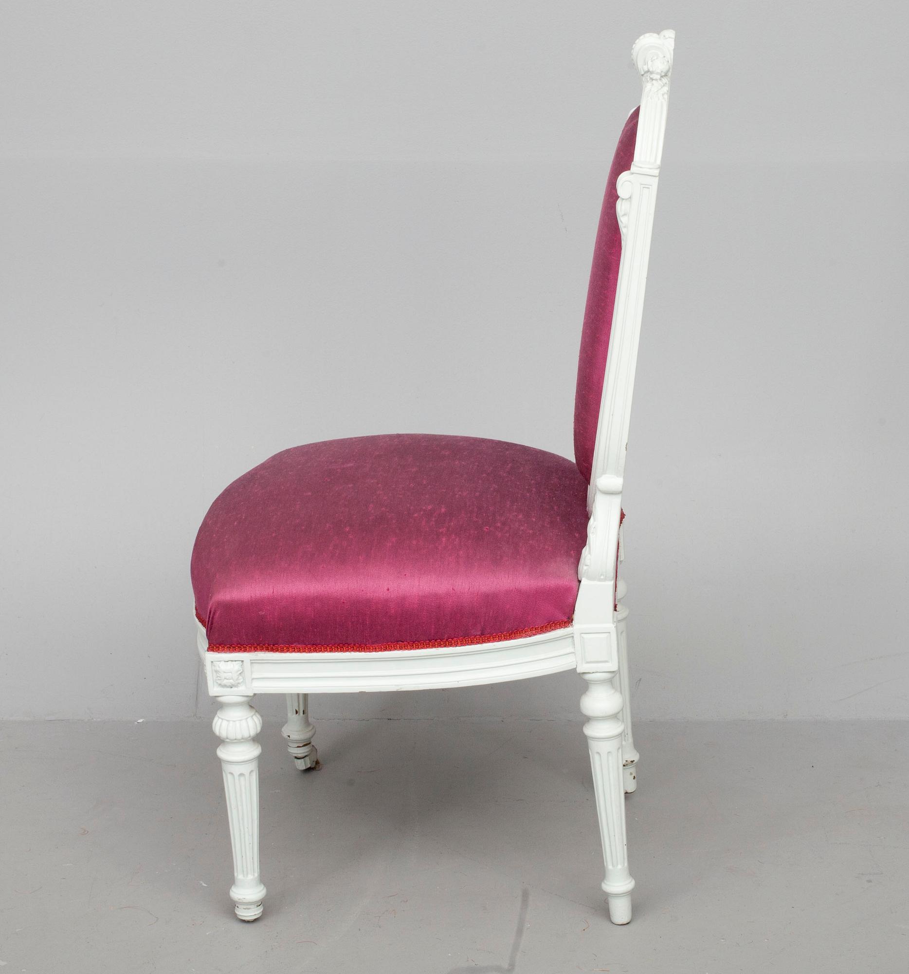 STOLAR, 2 st /STOLAR, ett par, Louis XVI-stil, 1800-talets slut.