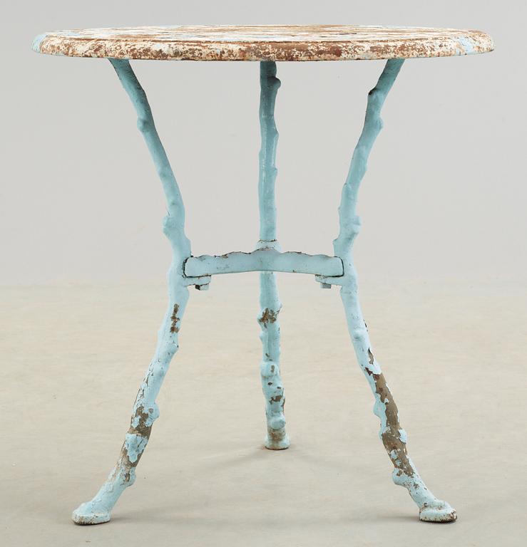 TRÄDGÅRDSBORD, gjutjärn, 1800-talets slut.