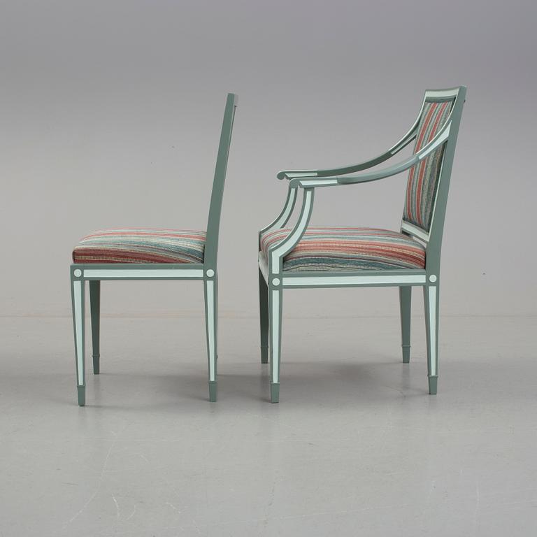 SALONGSGRUPP, 7 delar, "Ingrid", Carl Malmsten, AB Svenska Möbelfabrikerna Bodafors, 1920-tal.