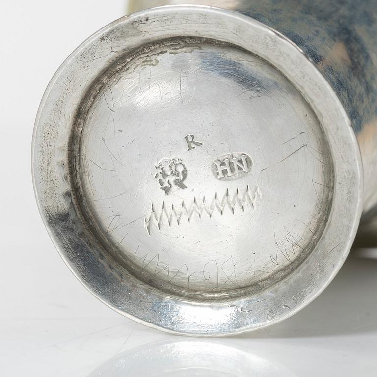 Henrik Norin, a silver beaker, Norrköping, 1775.