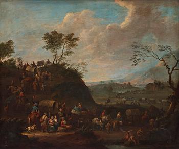 633. Karel Breydel, Extensive landscape with resting figures.