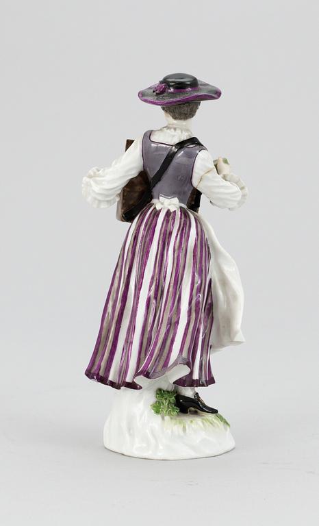 A late 19th cent Meissen porcelain figurine.