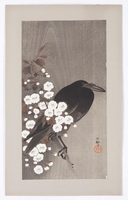 OHARA KOSON, träsnitt, 2 st.