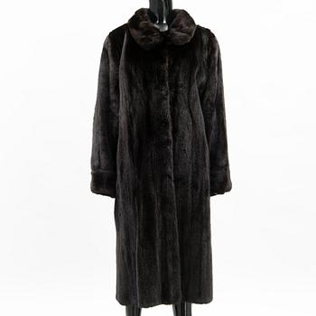 A SAGA MINK FUR COAT.