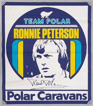 Banner “Team Polar” Ronnie Peterson, Polar Caravan.