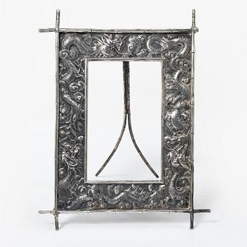 A Chinese silver frame, 20th century.