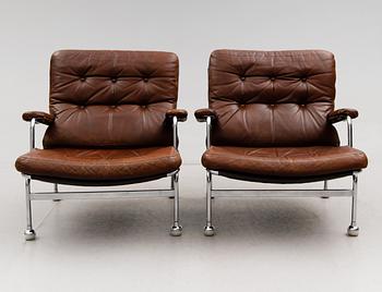 FÅTÖLJER, 1 par, "Karin", Bruno Mathsson, 1900-talets första hälft.