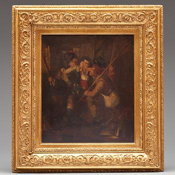 OKÄND KONSTNÄR, olja på pannå, England, 1800-tal.