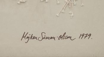 MAJKEN SÖRMAN-OLSSON, vävnad, blandteknik, bär signatur och datering 1979.