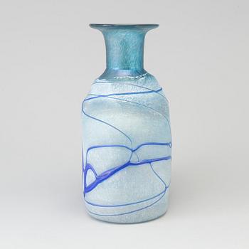 A last quarter of the 20th century glass ' Boom' flask by Bertil Valllien for Kosta Boda.