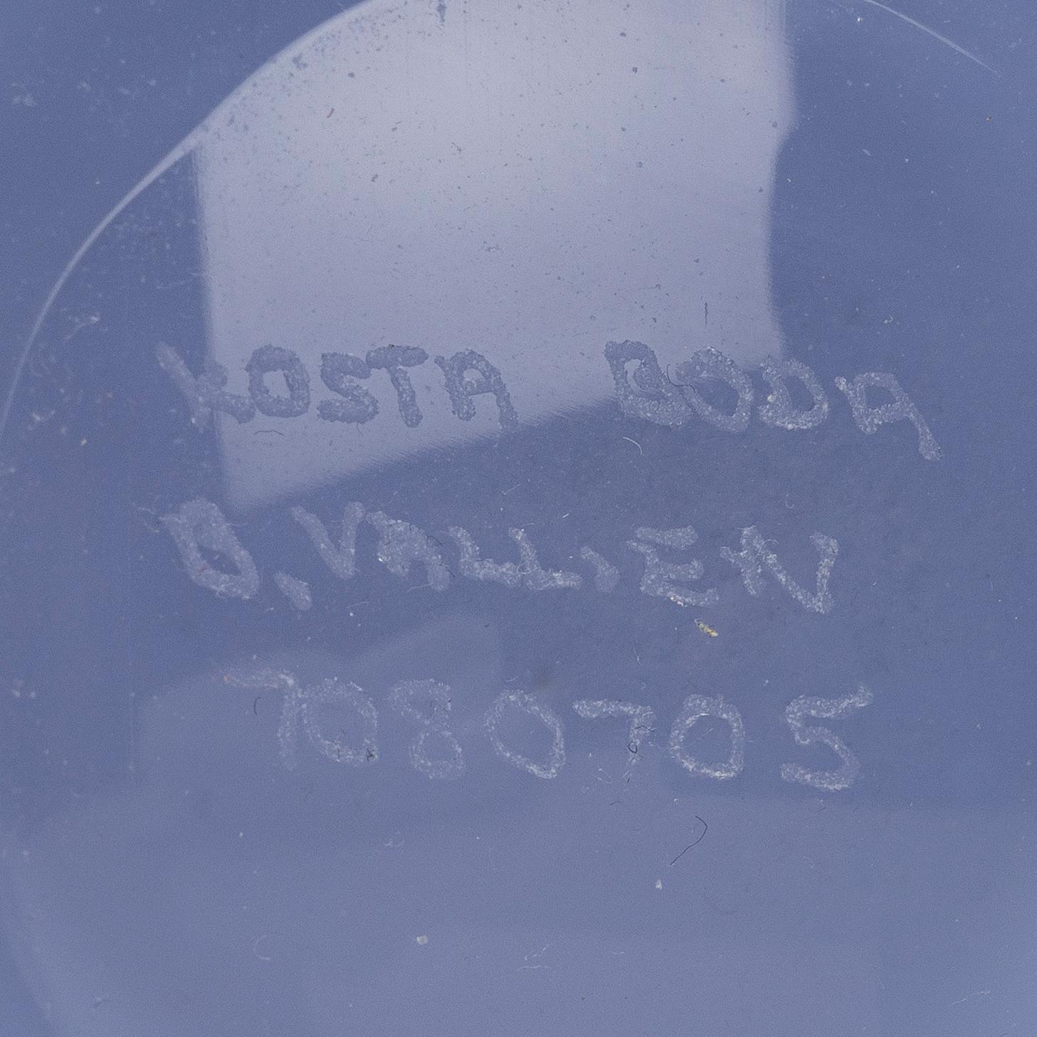 Bertil Vallien, two 'Satellite' glass vases from Kosta Boda, Sweden.