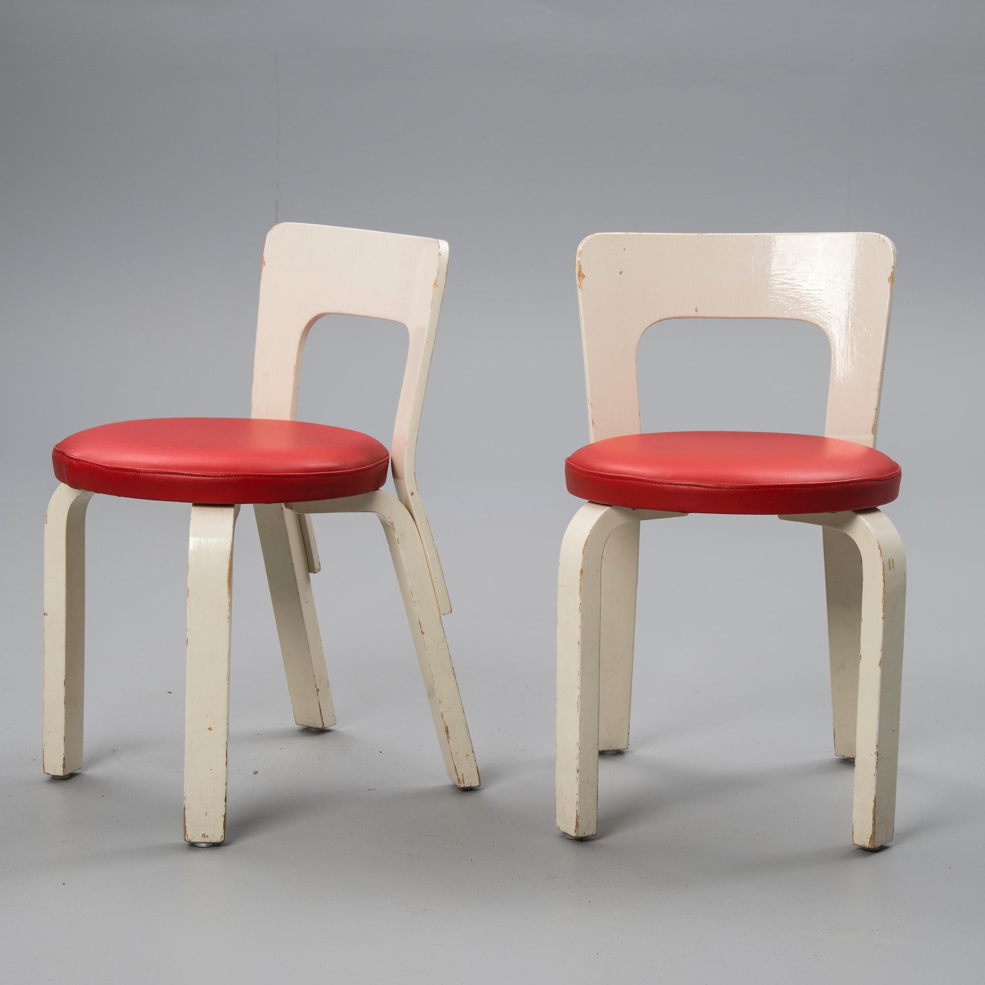 BARNSTOLAR, 2 st, N65, Alvar Aalto, Artek.